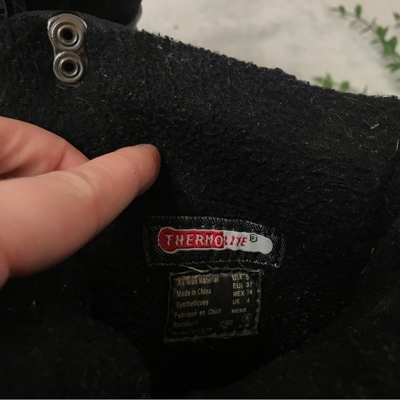 Airwalk Women’s Snow Ski Winter Boots Black Thermolite Lace Up Sz 5 - Picture 7 of 13